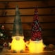 thumbnail image 3 of Gray Muñeco de peluche de gnomo de Navidad, decoración Adorable hecha a mano, Papá Noel de Navidad, 3 of 5