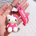 thumbnail image 1 of LLavero de Hello Kitty para niños, adornos de muñeca de dibujos animados, Sanrio Kawaii Kt, Pvc, goma suave, bolsa de coche, accesorios de Cosplay, regalo YAOSANBAO BAO unisex, 1 of 2