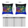 thumbnail image 4 of Throw Pillow Covers 20"x20" Inch, Geometry Dash Decorative Pillow Case for Sofa Couch Chair Bedroom Modern Decor, 4 of 7