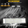thumbnail image 5 of 2x 6inch 84W LED Work Light Bar Flood Fog Lamp Offroad Driving Truck SUV ATV 4WD, 5 of 12