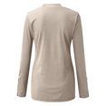 thumbnail image 7 of Outfmvch Sweatshirt for Women Long Sleeve Henley T Shirts Button Down Slim Fit Tops Scoop Neck Ribbed Knit Shirts Womens Tops, 7 of 7