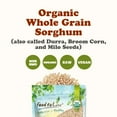 Organic Whole Grain 3 Pounds NonGMO White Groats. Milo Seeds. Vegan, Bulk Broomcorn