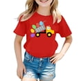 thumbnail image 5 of Girls Tshirts Packs Size 10-12 Graphic Short Sleeve Blouse Tops Pull-On Cute Back To School Shirts Girls Birthday Casual Summer Tops, 5 of 5