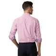thumbnail image 5 of HISDERN Dress Shirts for Men Button Down Dress Shirt Casual Long Sleeve Formal Shirt Pink Purple, 5 of 7