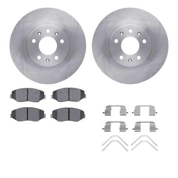Dynamic Friction Company Front Brake Rotors with 5000 Advanced Brake Pads includes Hardware 6512-59469