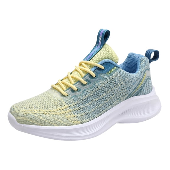 NOKIO Womens Running Tennis Shoes Slip on Ladies Walking Fashion Athletic Sneakers Work Gym Comfort Lightweight Mesh Soft Sole Shoes Mesh Breathable Lace Up Sport Shoes