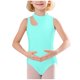 thumbnail image 2 of Conjunto de camiseta sin mangas de cuello redondo, uniforme de gimnasio unisex de color sólido, sin mangas, con tirantes en los hombros y pantalones con cordones, traje de gimnasio para niñas, ropa de, 2 of 7