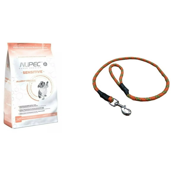Paquete Nupec sensitive 15 kg + 1 correa de paseo aplinista 1.20 mts