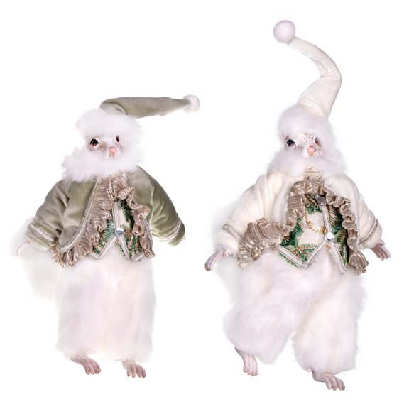 Vickerman 7.5" Jewel-Tide Greetings Collection Squirrel Ornament Assortment, Pack of 2