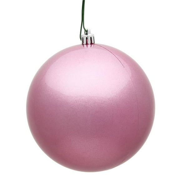 Vickerman N590879DCV Boule d'Ornement de Noël de 3 Po en Bonbon Rose Traité aux UV - 12 par Sac
