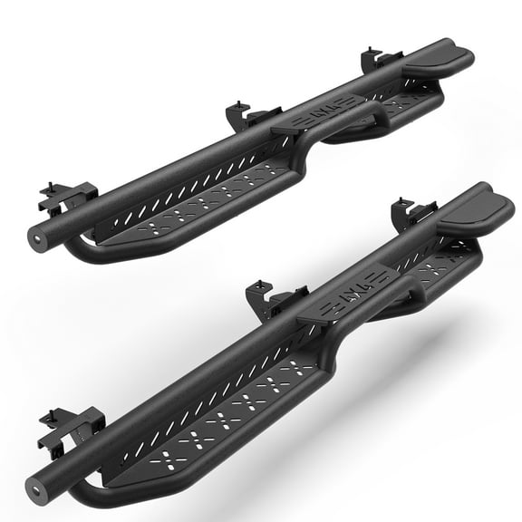 POFENZE Running Boards Side Steps for Jeep Wrangler JL Unlimited (4-Door) 2019-2025 Black Nerf Bars