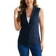 thumbnail image 1 of CHALECO SIN MANGAS INSPIRAR CHIC para traje de oficina casual de negocios para mujeres, S azul, 1 of 5