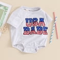 thumbnail image 3 of Okbabeha Baby Boy 4th Of July Outfit Fourth Of July Romper Short Sleeve Outfits Newborn Independence Day Clothes, 3 of 7