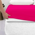 thumbnail image 3 of 300 Thread Count 100% Egyptian Cotton 3-Piece Fitted Sheet ( 1 Fitted Sheet + 2 Pillow Covers) 24 Inches Deep Pocket Size King Color Hot Pink Solid, 3 of 6