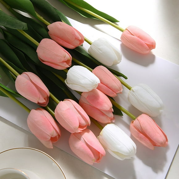 Zeus Decorative Artificial Flower Vivid Fresh Keeping Nordic Style Simulation Tulip Home Decor