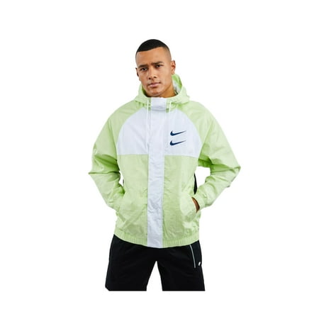 Nike Sportswear Swoosh Woven Mens Jackets Size M Color: White/Mint