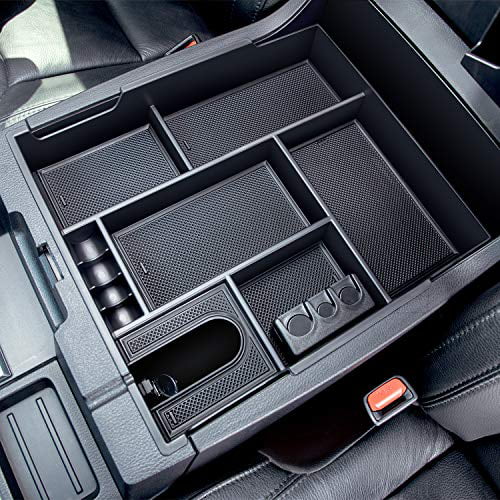 Partol Center Console Organizer Tray for Toyota Tundra 2014 2015 2016 2017 2018 2019 Insert Armrest Box Secondary Storage Glove Box 