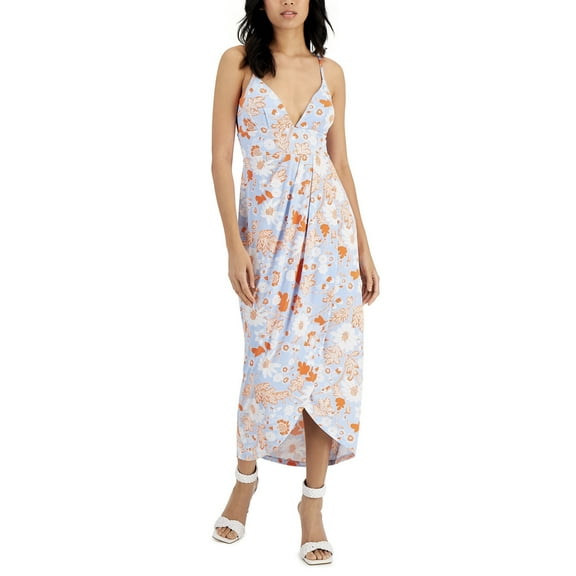 INC International Concepts Women's Floral Faux-Wrap Dress Fatima Floral Size XXL