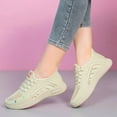 thumbnail image 2 of Wovix Women Running Shoes Casual Breathable Walking Shoes Sport Athletic Sneakers Gym Tennis Slip On Comfortable Lightweight Shoes Beige, 2 of 4