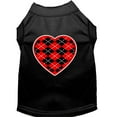 thumbnail image 3 of Pet Dog  Cat Shirt Screen Printed, "Argyle Heart Red", 3 of 5