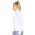 thumbnail image 2 of Expert Brand Women's Drimax Dri Fit Athletic Half Zipper Training Jacket, White, Small, 2 of 5