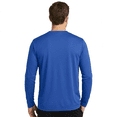 thumbnail image 4 of GOLDENROW Long Sleeve Crewneck T-Shirt, Men's Pure Dry Fit Poly Shirt, Royal, 2XL, 4 of 5
