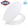 thumbnail image 4 of (2 pack) Clorox Antimicrobial Elongated Soft Cushioned Toilet Seat, 4 of 9