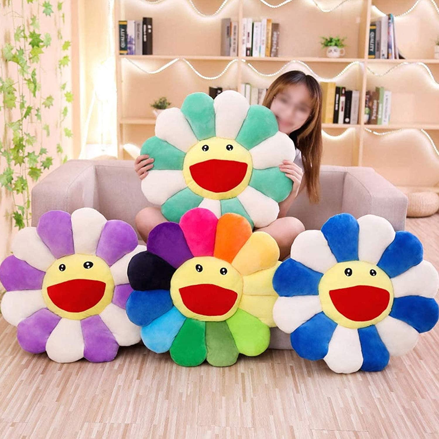 Flower Plush Throw Pillow Soft Plant Sunflower Chair Cushion Living Bedroom  Home Decorative Pillows Sofa Cushions Birthday Gifts - Realistic Reborn  Dolls for Sale