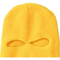 thumbnail image 3 of GRNSHTS 3-Hole Knit Full Face Cover Winter Warm Ski Mask Knitted Balaclava Hat Face Mask for Adult Outdoor Sports (A-yellow), 3 of 6