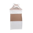 thumbnail image 6 of KOMOO Women Halter Knitted Dress Summer Contrast Color Bandage Backless Skinny Dress Mini Dress, 6 of 8