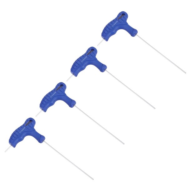 Llave hexagonal Uxcell de 4 piezas de 1.5 mm con mango en T, llave de doble extremo, acero CR-V métrico