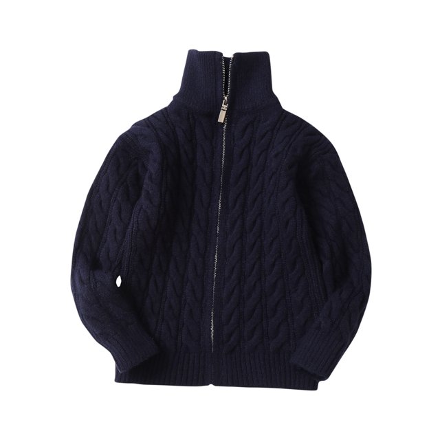 AherBiu Kids and Toddler Sweaters for Girls Boys Turtleneck Zip up Ribble Knitted Pullover Fall Winter Solid Color Warm Sweater