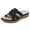 Black, variant on Fesfesfes Women Wedge Sandals Summer Women's Casual Lightweight Flip-flops Comfortable Wedge Heels Solid Color Sandals Shoes 8.5(41)