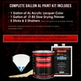 thumbnail image 2 of Restoration Shop - Cosmic Blue Metallic Acrylic Lacquer Auto Paint - Complete Gallon Paint Kit with Slow Thinner, 2 of 5