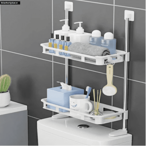 Organizador de baño 2 niveles multifuncional, repisa para shampoo y jabón de baño, ducha, regadera, Estante de almacenamiento