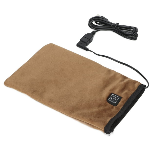 Heating Mitts, Heated Beauty Hand Mitts Hands And Feet Machine Electric Heating Bag Paraffin Wax Machine For Hand And Feet For Warm Water For Warm Feet Brown
