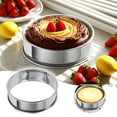 thumbnail image 2 of 6 PCS 3 Inch Stainless Steel English Muffin Rings - Double Rolled Crumpet & Tart Rings for Baking, Nonstick Pastry Mold for Perfect Muffins, Pancakes, Desserts, 2 of 6
