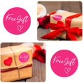 thumbnail image 3 of 500 Pièces 1,5 Pouces Stickers Appréciation du Client Petit Autocollant d'Entreprise Rouleau Autocollants Auto-Adhésifs Ronds Étiquettes pour les Enveloppes Enveloppes Cartes Postales Cartes Postales (Rose Fond Rouge), 3 of 5