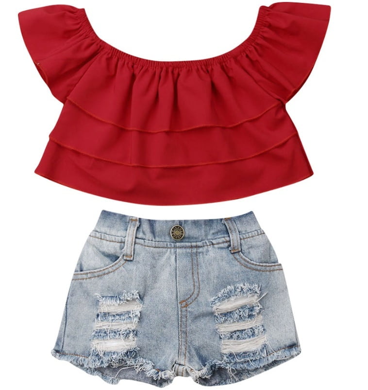 infant denim shorts