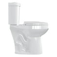 thumbnail image 2 of Huisuilinss Two-Piece Toilet,19"/21" Toilet,Elongated Toilet Round Toilet With Top Dual Flush/Side Flush,Soft Close Seat For Bathrooms, 2 of 7