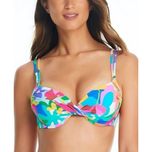 Rod Beattie Bleu Women's Away We Go Bikini Top, Multicolor, Size 6