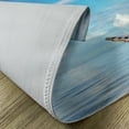 thumbnail image 5 of Ambesonne Nautical Place Mats Set of 4, Ship Wreck Landscape, Standard Size, Blue White, 5 of 6