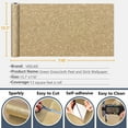 thumbnail image 6 of VEELIKE 15.7''x118'' Champagne Gold Glitter Wallpaper Peel and Stick Sparkle Shimmer Glitter Contact Paper Self Adhesive Removable Glitter Fabric Wall Paper Roll for Room Decor Cabinets Feature Wall, 6 of 9