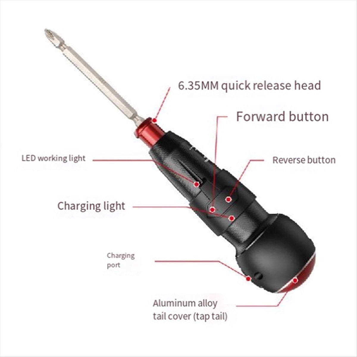 Electric Screwdriver Mini Electric Batch Quick Change Batch Small Electric Screwdriver