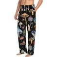 thumbnail image 2 of Balery Mushrooms and Autumn Leaves print Men's Pajama Pants,Ultra Lightweight Pjs,Lounge Pant-Medium, 2 of 9
