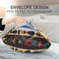 thumbnail image 4 of Yayeee Pillowcase Standard Size Set of 2 Satin Wrinkle Resistant Pillow Case, Beige Geometric, 4 of 8