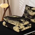 thumbnail image 5 of Homewish Rustic Camping Adventure Zipper Full Size Comforter Sets with Fitted Sheet and 2 Pillowcases,Country Farmhouse Lodge Zipper Bedding Set For Adults,Black Reversible,4 Pieces, 5 of 7