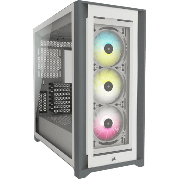 Gabinete Gamer Corsair ICUE 5000X RGB Blanco ATX Cristal Templado Midtower CC-9011213-WW