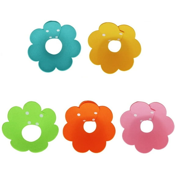 Soft Dog Cat Collar, 5 PCS Flexible Plastic Cone for Dog After Surgery, Cat Recovery Collar, Adjustable E-Collar for Pet Dogs Puppy Kitten, Comfy Elizabethan Collar