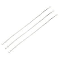 Uxcell 3Pcs Braided Ground Strap 20" x 0.28" Tinned Copper Universal Automotive Flat Ground Strap Connectors